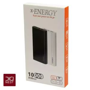 پاوربانک ایکس انرژی مدل X-80Pro ظرفیت 10000 میلی آمپر