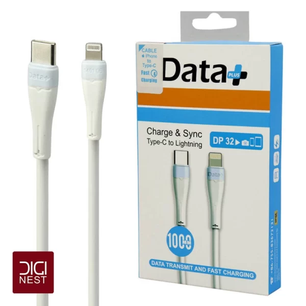 کابل تبدیل USB-C به لایتنینگ دیتا پلاس مدل DP32