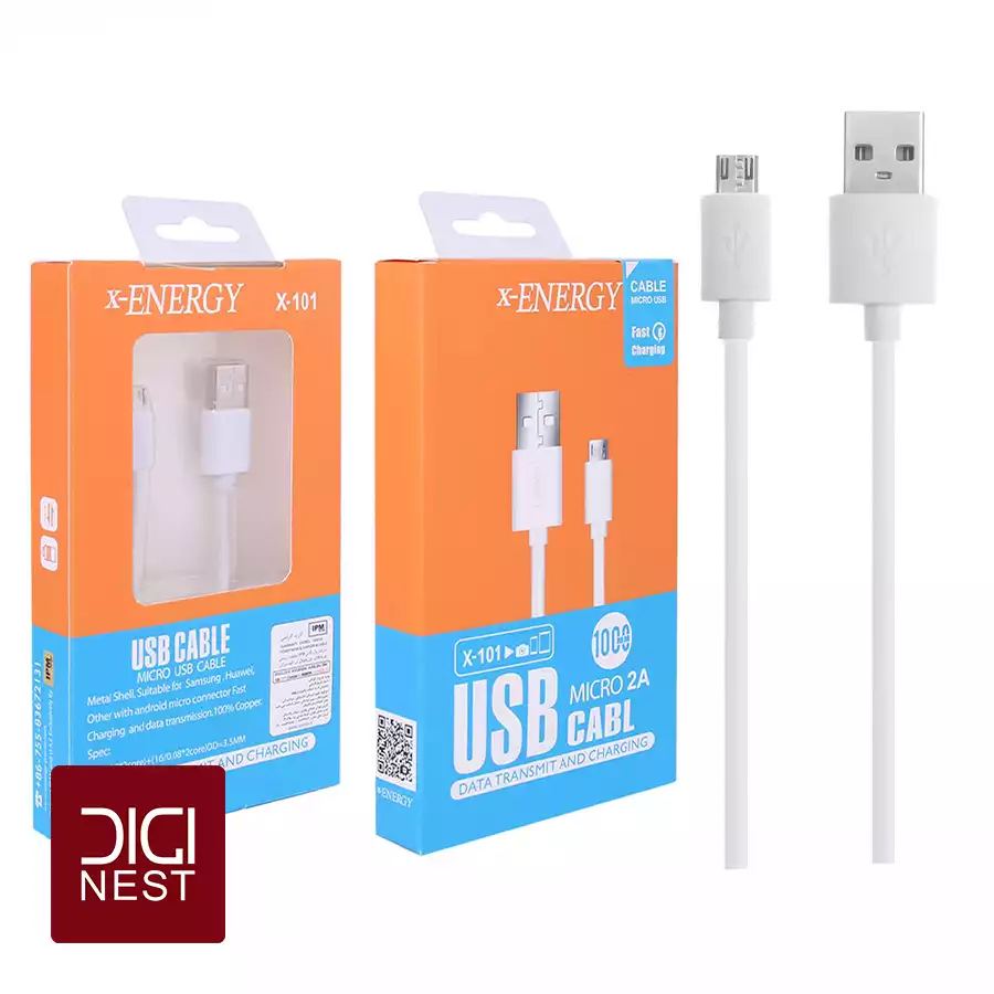 کابل میکرو یو اس بی microUSB ایکس انرژی مدل X-101
