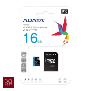 کارت حافظه میکرو 16 گیگ ای دیتا Adata Premier V10 U1 A1 با خشاب