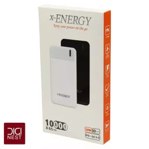 پاوربانک ایکس انرژی مدل x-85 PD ظرفیت 10000 میلی آمپر ساعت