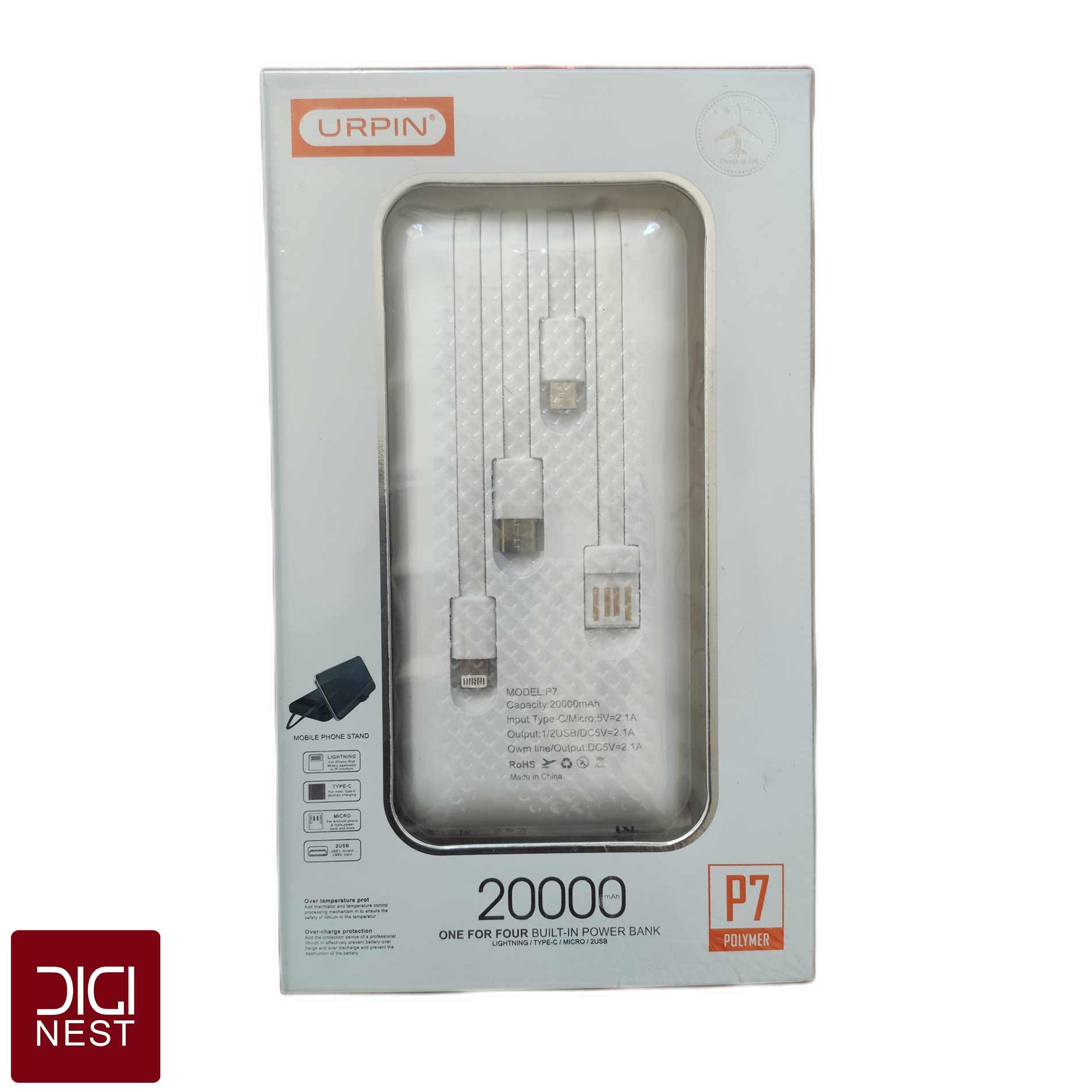 پاوربانک یورپین مدل P7 ظرفیت 20 هزار