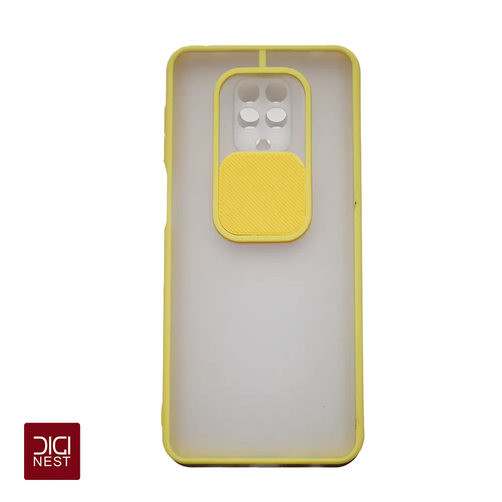 قاب طلقی مات درپوشدار دور سیلیکونی گوشی های موبایل شیائومی ردمی نوت 9t و نوت 9 پرو و نوت 9 پرومکسRedmi Note 9T و Note 9 Pro و Note 9 Pro Max