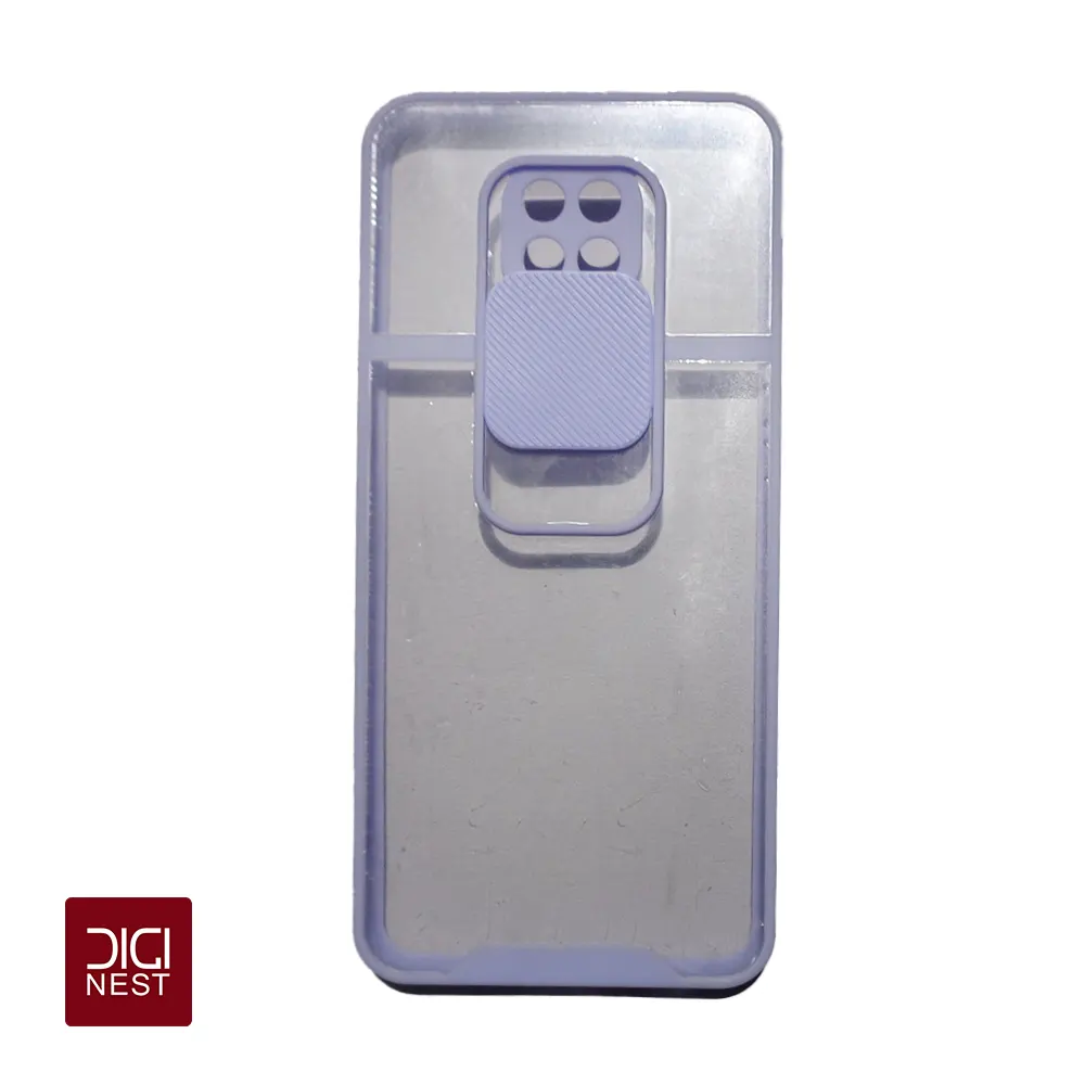 قاب طلقی شفاف درپوشدار دور سیلیکونی گوشی های موبایل شیائومی ردمی نوت 9t و نوت 9 پرو و نوت 9 پرومکسRedmi Note 9T و Note 9 Pro و Note 9 Pro Max