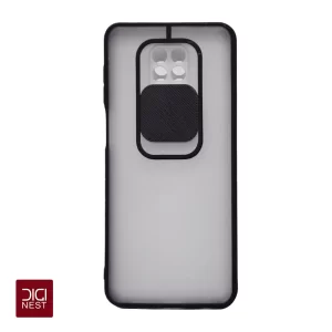 قاب طلقی مات درپوشدار دور سیلیکونی گوشی های موبایل شیائومی ردمی نوت 9t و نوت 9 پرو و نوت 9 پرومکسRedmi Note 9T و Note 9 Pro و Note 9 Pro Max