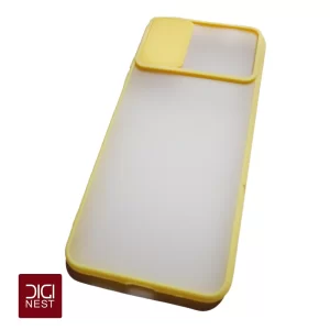 قاب دور سیلیکونی پشت مات محافظ لنزدار کشویی گوشی موبایل شیائومی پوکو poco m3