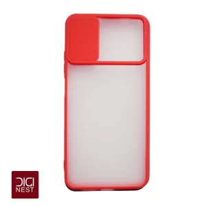 قاب دور سیلیکونی پشت مات محافظ لنزدار کشویی گوشی موبایل شیائومی پوکو poco m3