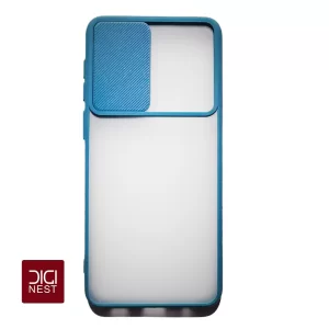 قاب دور سیلیکونی پشت مات محافظ لنزدار کشویی گوشی موبایل سامسونگ samsung A02