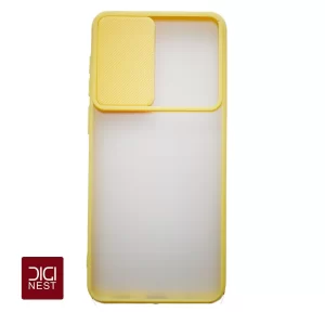 قاب دور سیلیکونی پشت مات محافظ لنزدار کشویی گوشی موبایل سامسونگ آ 02 samsung A