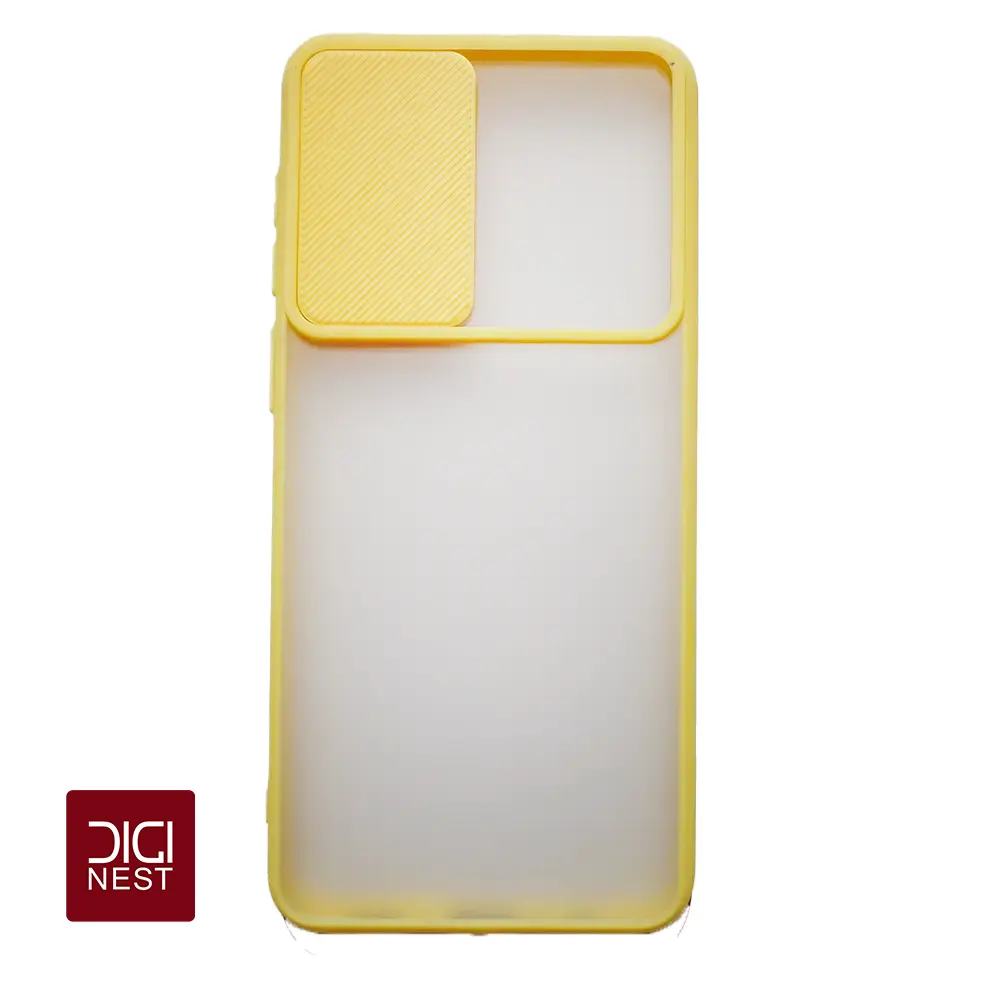 قاب دور سیلیکونی پشت مات محافظ لنزدار کشویی گوشی موبایل سامسونگ آ 02 samsung A