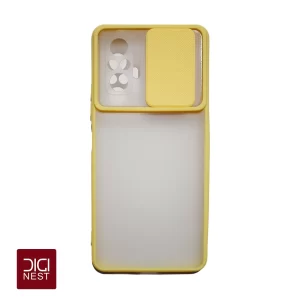 قاب دور سیلیکونی پشت مات محافظ لنزدار کشویی گوشی موبایل ردمی نوت 10 پرو redmi note 10 pro