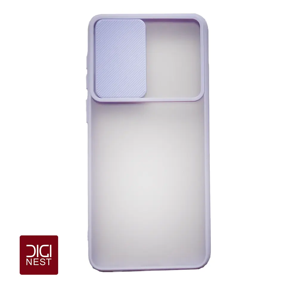 قاب دور سیلیکونی پشت مات محافظ لنزدار کشویی گوشی موبایل سامسونگ آ 02 samsung A