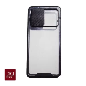 قاب دور سیلیکونی پشت شفاف محافظ لنزدار کشویی گوشی موبایل سامسونگ S20 FE