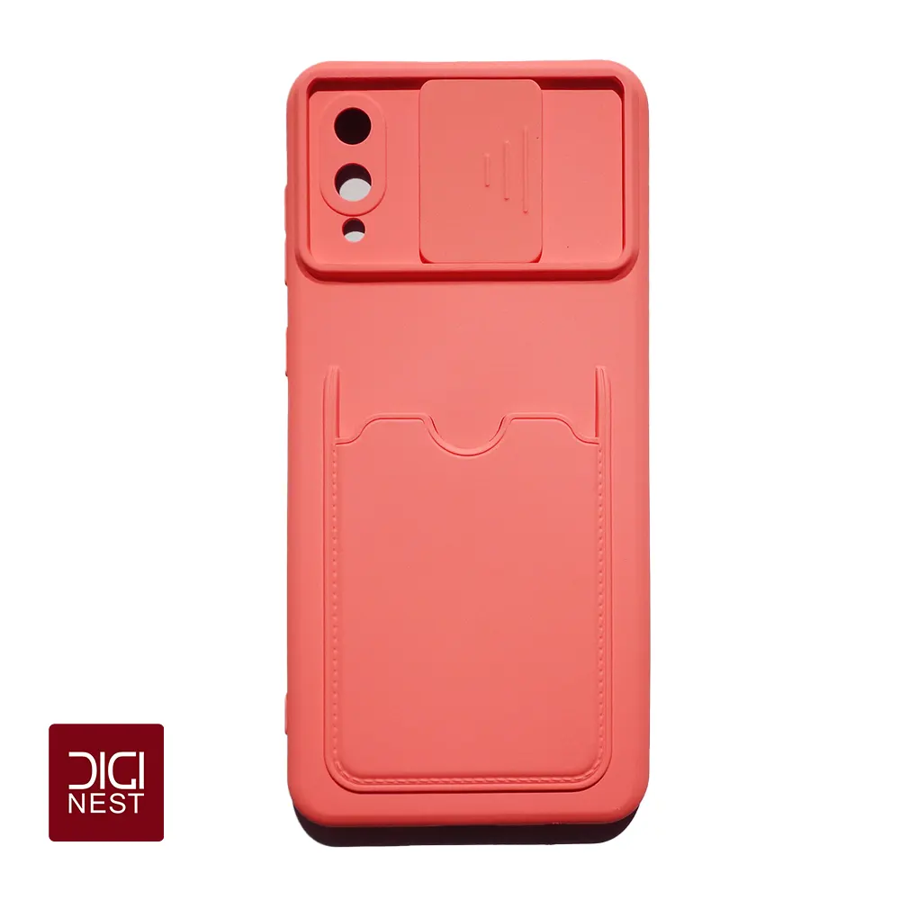 قاب جاکارتی دار دارای درپوش لنز دوربین گوشی موبایل سامسونگ آ 02 samsung A