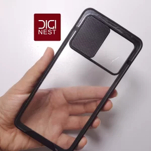 قاب دور سیلیکونی پشت شفاف محافظ لنزدار کشویی گوشی موبایل سامسونگ samsung A52