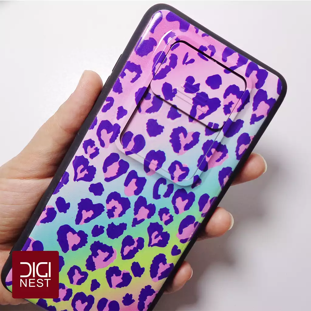 قاب گوشی موبایل شیائومی poco x3 بنفش طرح پلنگی