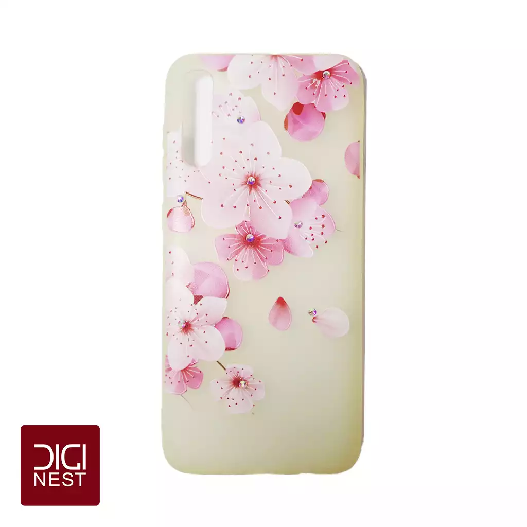 قاب گوشی سامسونگ samsung A70 طرح گل نگین دار