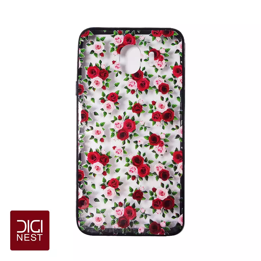 قاب گوشی سامسونگ j4 2018 طرح گل