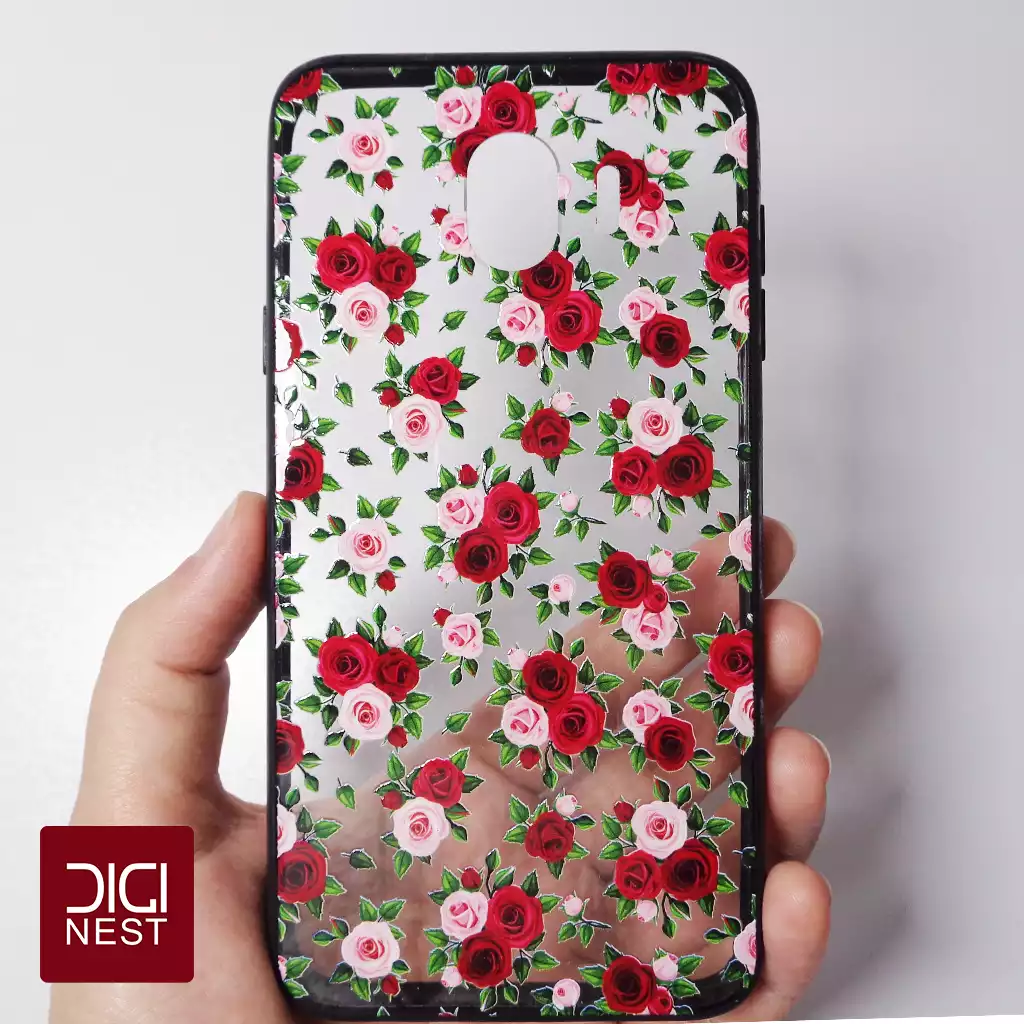 قاب گوشی سامسونگ j4 2018 طرح گل
