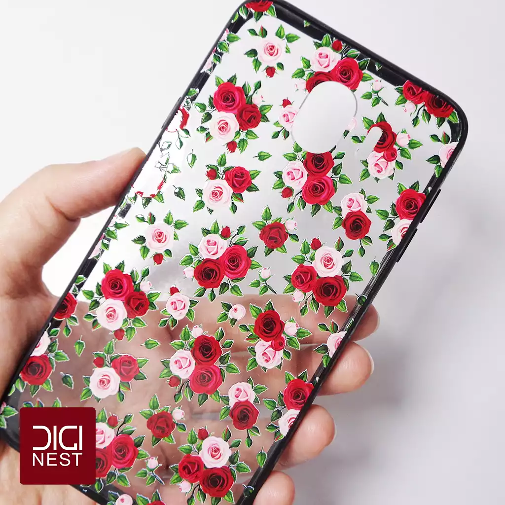 قاب گوشی سامسونگ j4 2018 طرح گل