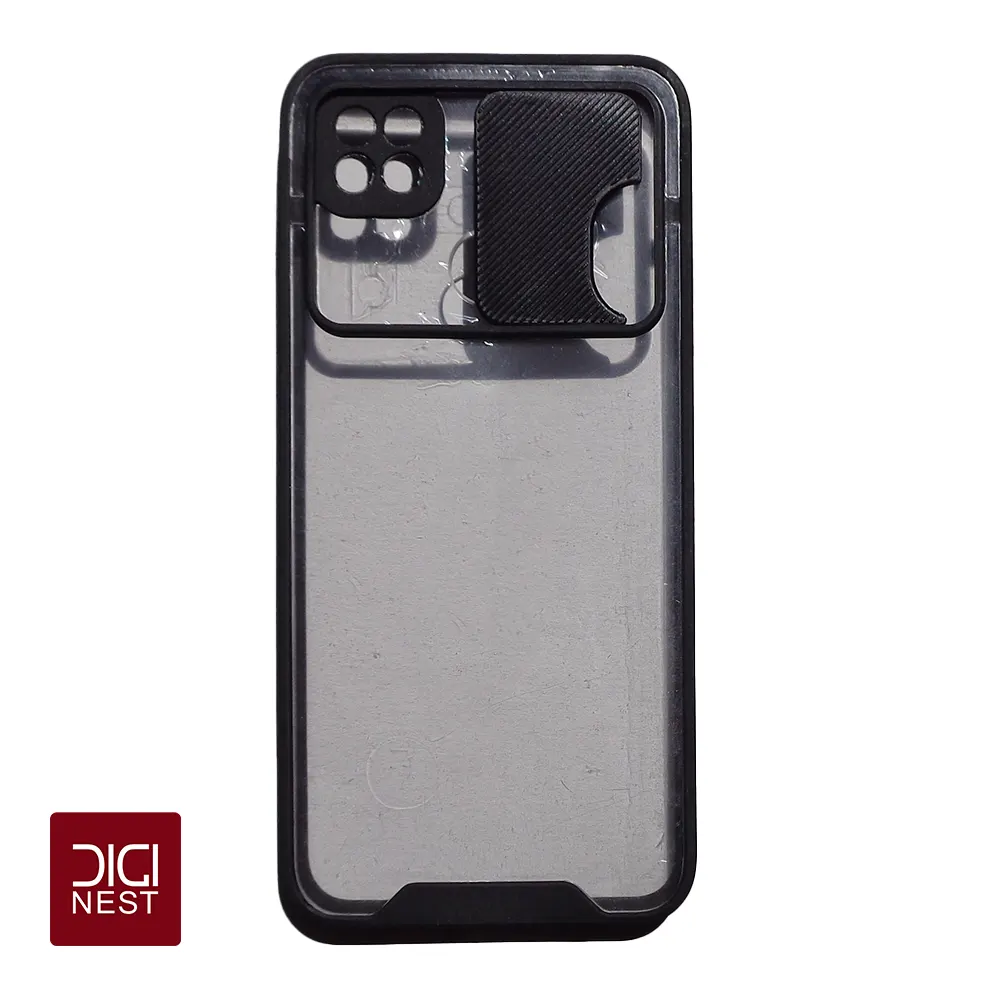 قاب دور سیلیکونی پشت شفاف محافظ لنزدار کشویی گوشی موبایل شیائومی Xiaomi Redmi c3