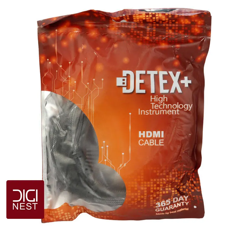 کابل DETEX PLUS HDMI مدل پوست ماری 1.5 متری و 3 متری