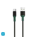 خرید و قیمت کابل شارژ تایپ سی گوشی موبایل، تبدیل USB به USB-C گرین لاین مدل GNCPATYC3MBK طول 3 متر