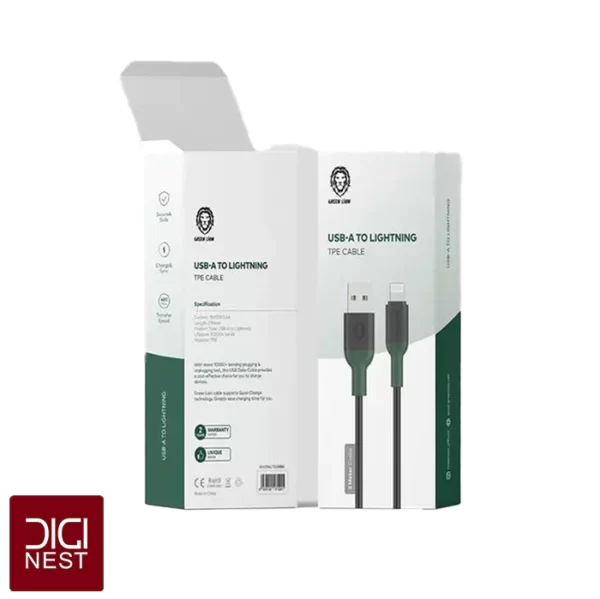 کابل تبدیل USB به لایتنینگ گرین لاین مدل GNCPALTG3MBK طول 3 متر