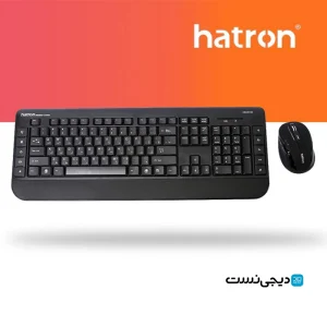 کیبورد و ماوس بی سیم هترون مدل HKCW140