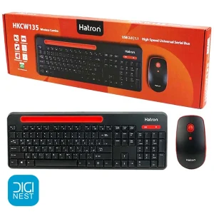 کیبورد و ماوس هترون مدل HATRON HKCW 135