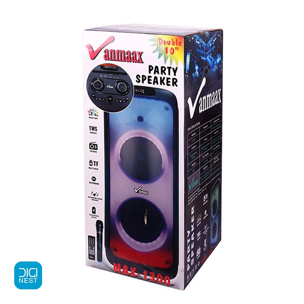 اسپیکر بلوتوثی قابل حمل وان مکس مدل vanmaax max-1300