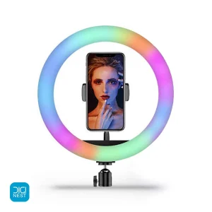 رینگ لایت مدل mj26 RGB سایز 10 اینچ