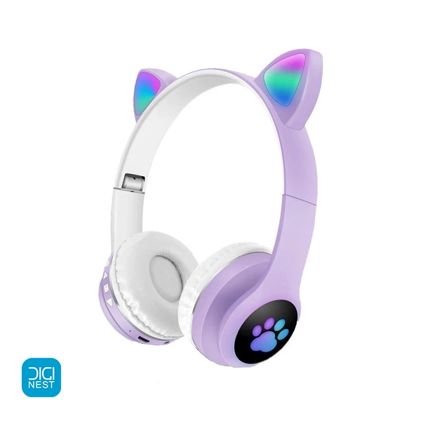 هدفون بلوتوثی گربه ای مدل MZ-23 چراغ دار