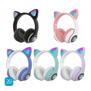 هدفون بلوتوثی گربه ای مدل MZ-23 چراغ دار