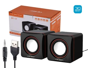 خرید و قیمت اسپیکر دسکتاپ دی-نت مدل DT-17 مناسب لپ تاپ و کامپیوتر با قیمت اقتصادی - بلندگو D NET