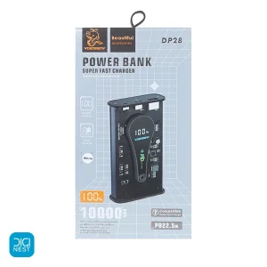 پاوربانک فست شارژ و PD دنمن Denmen مدل DP28 10000mAh