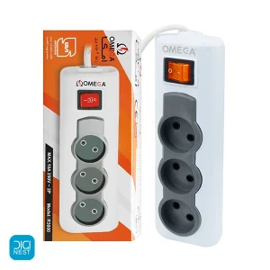 خرید و قیمت چند راهی برق 3 خانه امگا مدل Omega R3000 - رابط سه خانه