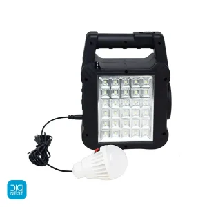 اسپیکر چند منظوره با چراغ قوه، پنل خورشیدی و هاب شارژ GTS-1464