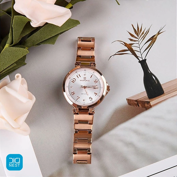 خرید و قیمت ساعت مچی عقربه ای زنانه نیوی فورس NF5033 اورجینال اصل مناسب هدیه