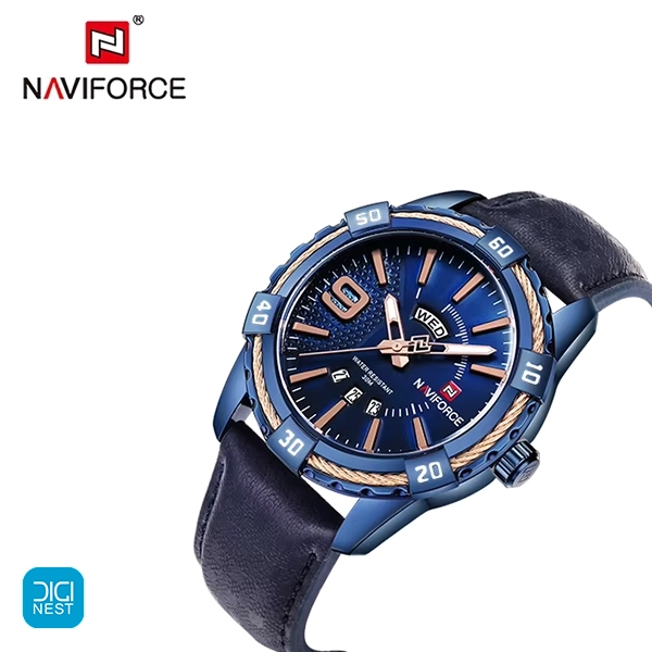 خرید و قیمت ساعت مچی عقربه ای مردانه نیوی فورس مدل NF9117 BE Naviforce مناسب هدیه