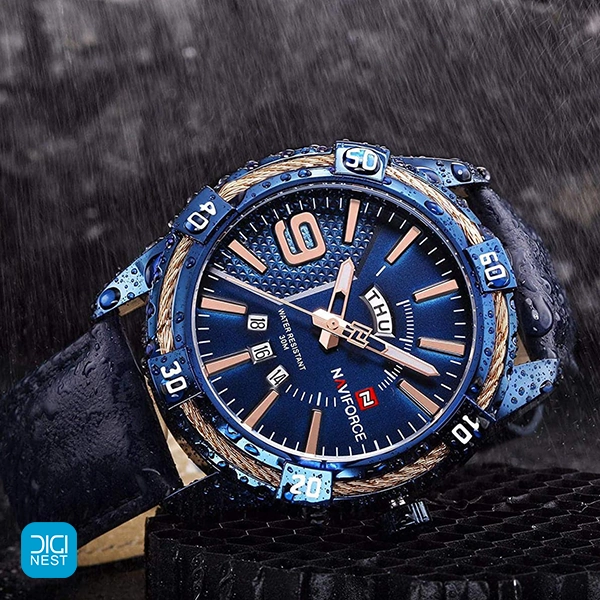 خرید و قیمت ساعت مچی عقربه ای مردانه نیوی فورس مدل NF9117 BE Naviforce مناسب هدیه