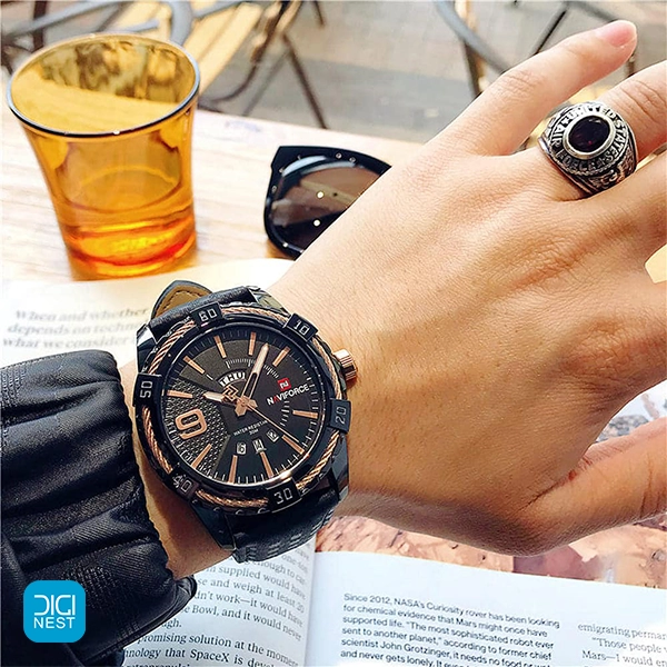 خرید و قیمت ساعت مچی عقربه ای مردانه نیوی فورس مدل NF9117 BE Naviforce مناسب هدیه