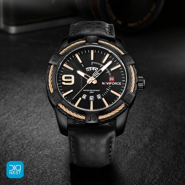 خرید و قیمت ساعت مچی عقربه ای مردانه نیوی فورس مدل NF9117 BRG Naviforce اصل اورجینال مناسب هدیه