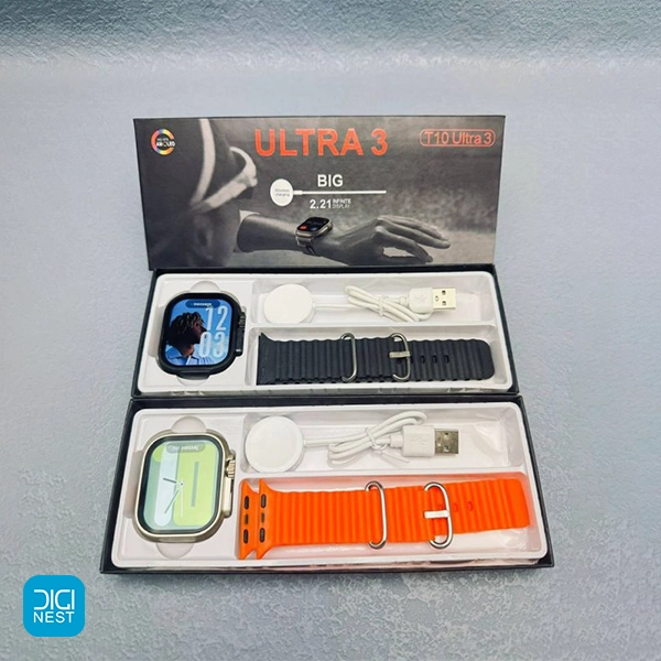 خرید و قیمت ساعت هوشمند طرح اولترا مدل T10 Ultra 3 قیمت مناسب اقتصادی