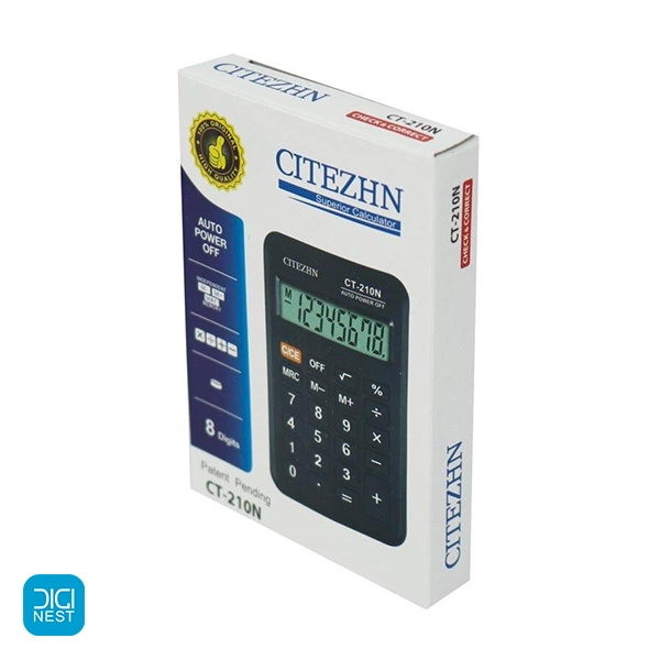 خرید و قیمت ماشین حساب سیتژن Citezhn CT-210N - ماشین حساب ساده دانشجویی و دانش آموزی