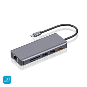 خرید و قیمت هاب 9 پورت TYPE-C پرودو مدل Porodo PD-91CHB-GY