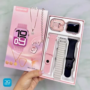 پک ساعت هوشمند و هندزفری بلوتوثی ویزمی مدل WS-X18 mini