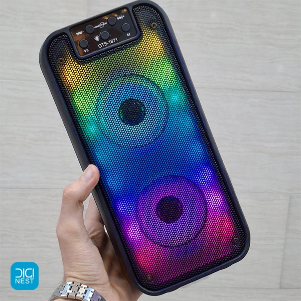 خرید و قیمت اسپیکر بلوتوثی قابل حمل گریت نایس مدل GTS-1871 سایز 2*3 اینچ