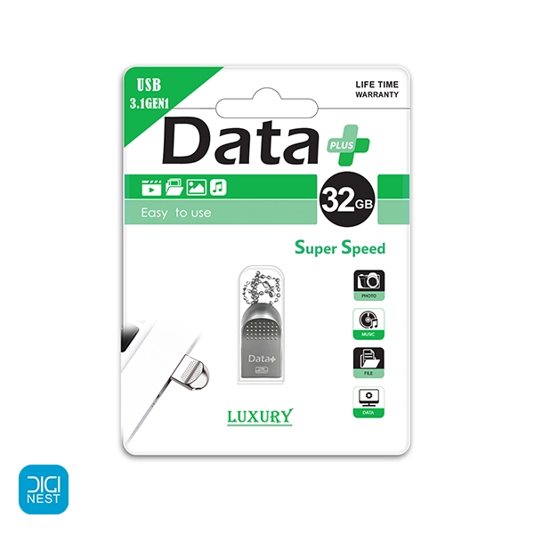 خرید و قیمت فلش مموری دیتا پلاس مدل Luxury USB 3.1 ظرفیت 32 گیگابایت لاکچری فلزی با گارانتی