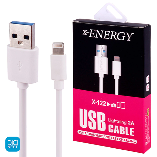 کابل شارژ لایتنینگ ایکس انرژی مدل X-122 طول 2 متر